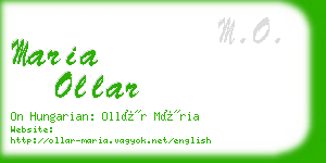 maria ollar business card